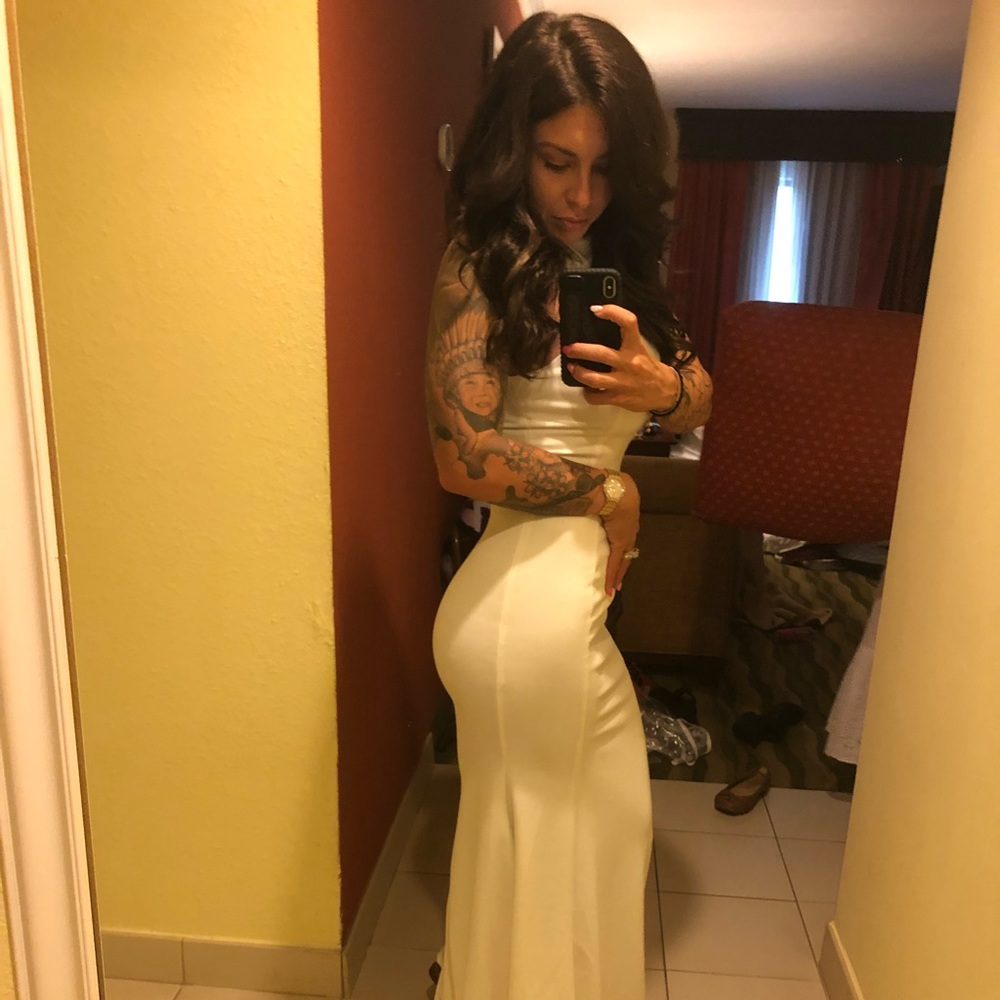 Beautiful white gown